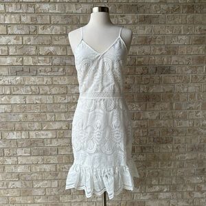 New Eilly Bazar Lace Laned White Dress Size S 🌸